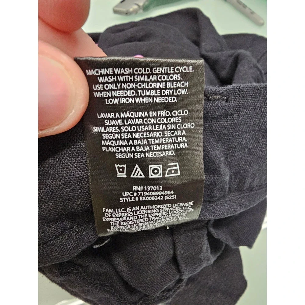 Express Womens Pleated Linen Shorts Black Linen Blend Casual Size 6